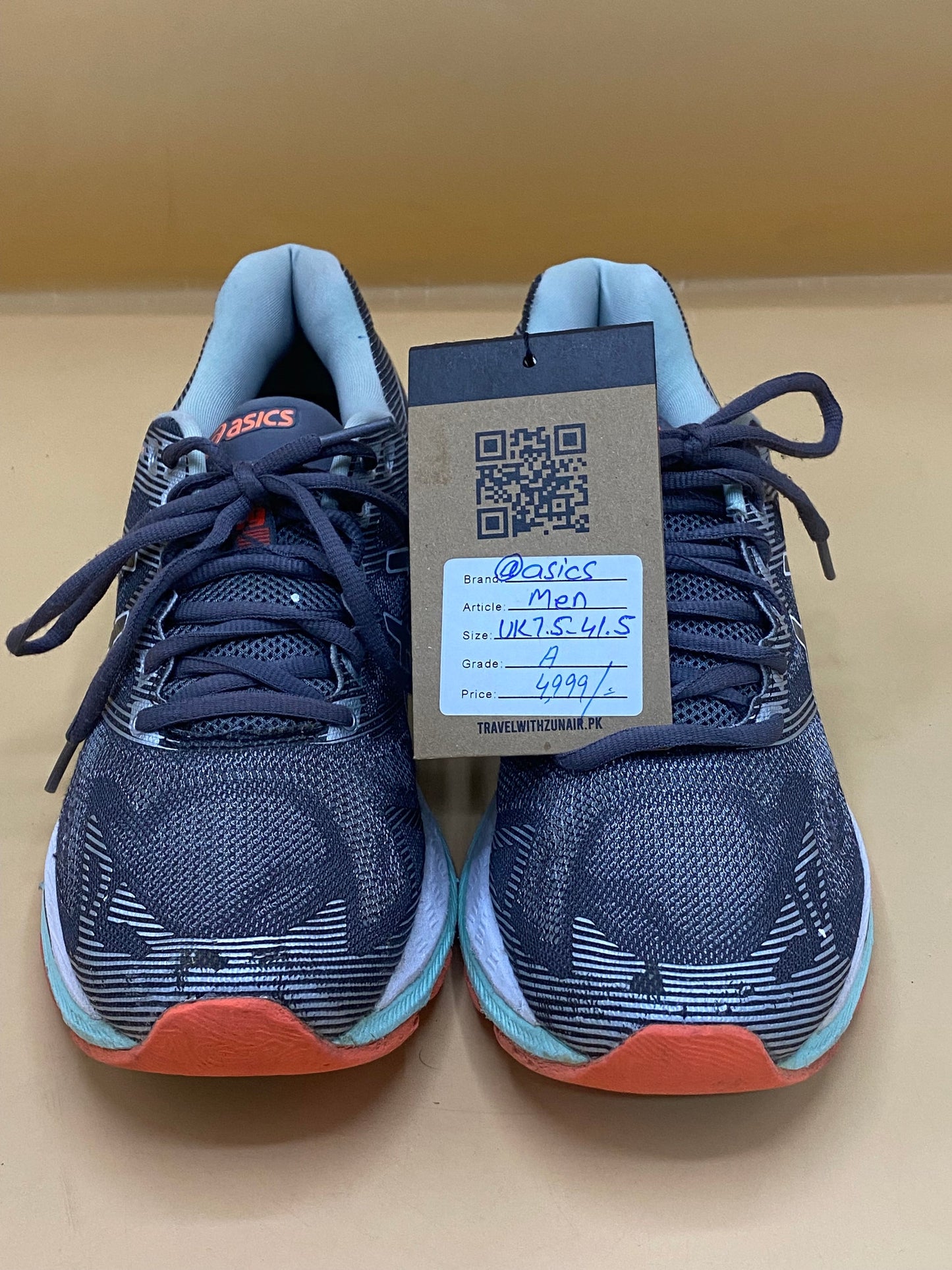 ASICS Gray / Orange/ Sky-Blue